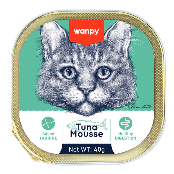 Wanpy Kedi 40g 6'lı Ton Balıklı Alutray Yaş Mama Wanpy Kedi 40g 6'lı Ton Balıklı Alutray Yaş Mama