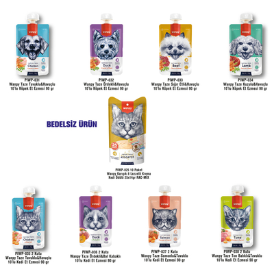 Wanpy - Wanpy Kedi-Köpek Et Ezmesi Seti - OCAK