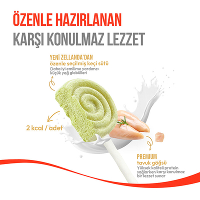 Wanpy Kediler İçin Dondurularak Kurutulmuş Lolipop - Kedi Otu - 1.4 g*10'lu - Thumbnail