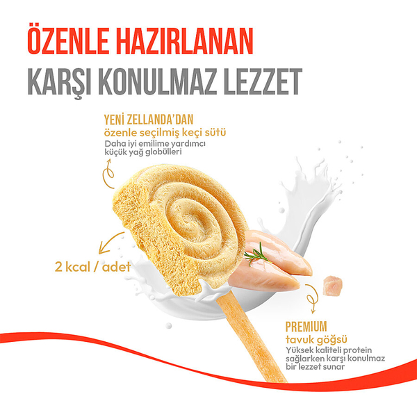 Wanpy Köpekler İçin Dondurularak Kurutulmuş Lolipop - Balkabaklı - 6 g*10'lu