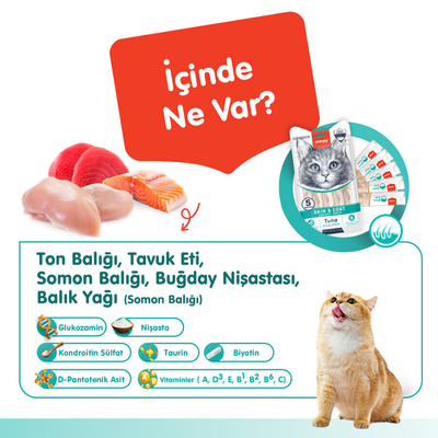 Wanpy Skin&Coat Ton Balığı&Somon 12'li-F.Krema Ödül 5x14gr - Thumbnail