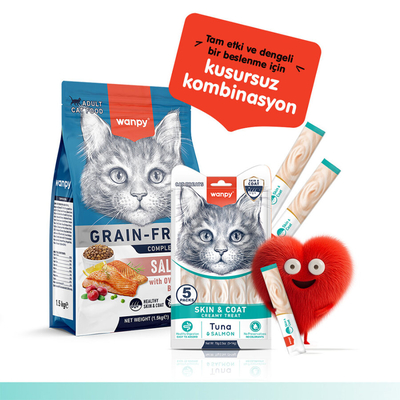 Wanpy Skin&Coat Ton Balığı&Somon 12'li-F.Krema Ödül 5x14gr - Thumbnail