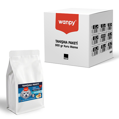 Wanpy - Wanpy Tahılsız Tavuklu Yavru Köpek Maması 500 gr - 24 Adet