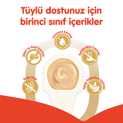 Wanpy Tavuklu 10*16 gr Kaşıklı Kedi Ödül Kreması - Thumbnail