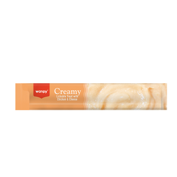 Wanpy Tavuklu&Peynirli 12'li Krema Köpek Ödülü 5x14g RA-57 Wanpy Tavuklu&Peynirli 12'li Krema Köpek Ödülü 5x14g RA-57