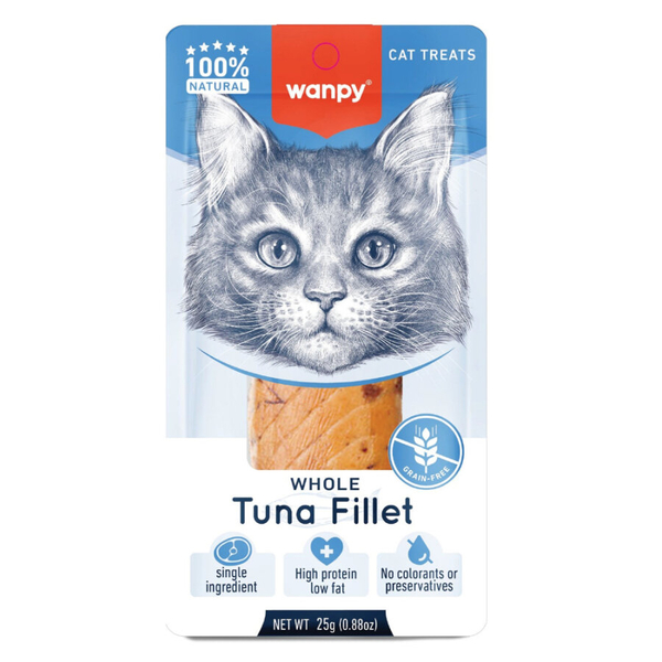 Wanpy Ton Balığı Fileto 25g Kedi Ödülü