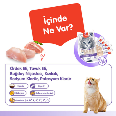Wanpy Urinary Care Ördek&Tavuk 12'li-F.Krema Ödül 5x14gr - Thumbnail
