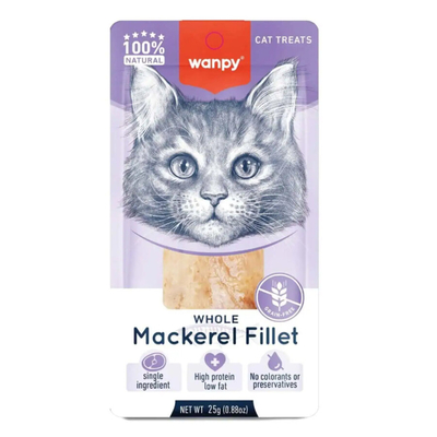 Wanpy - Wanpy Uskumru Fileto 25g Kedi Ödülü