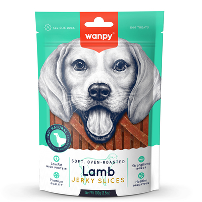 Wanpy - Wanpy Yumuşak Kuzu Eti Dilimleri 100g Köpek Ödülü Wanpy - Wanpy Yumuşak Kuzu Eti Dilimleri 100g Köpek Ödülü