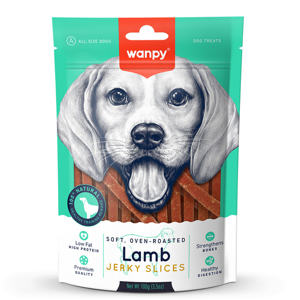 Wanpy Yumuşak Kuzu Eti Dilimleri 100g Köpek Ödülü Wanpy Yumuşak Kuzu Eti Dilimleri 100g Köpek Ödülü