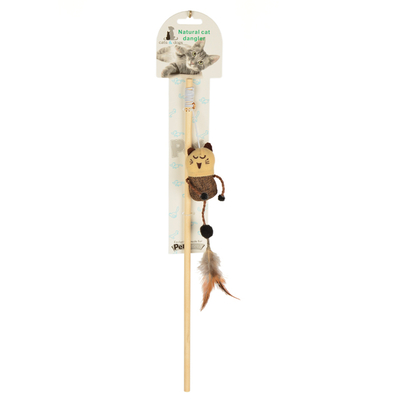 Flip - ZM-4397 Fareli Ahşap Kedi Oltası Flip - ZM-4397 Fareli Ahşap Kedi Oltası